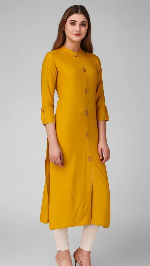 Checkout this latest Kurtis
Product Name: *Women Rayon High- Slit Solid Mustard Kurti*
Fabric: Rayon
Sleeve Length: Three-Quarter Sleeves
Pattern: Solid
Combo of: Single
Sizes:
M (Bust Size: 38 in, Size Length: 46 in) 
L (Bust Size: 40 in, Size Length: 46 in) 
XL (Bust Size: 42 in, Size Length: 46 in) 
XXL (Bust Size: 44 in, Size Length: 46 in) 
Country of Origin: India
Easy Returns Available In Case Of Any Issue


SKU: DB-MUSTARD
Supplier Name: BTdeal.com

Code: 743-9381512-858

Catalog Name: Women Rayon High- Slit Solid Mustard Kurti
CatalogID_1644224
M03-C03-SC1001