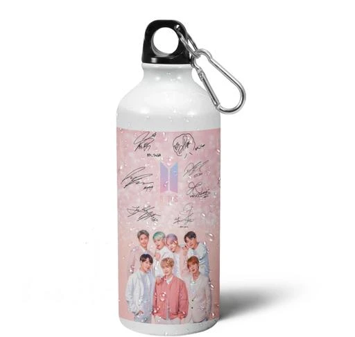 Checkout this latest Water Bottles
Product Name: *BTS Sign Pink water bottle*
Material: Aluminium
Type: Sipper Bottle
Product Breadth: 10 Cm
Product Height: 10 Cm
Product Length: 10 Cm
The Sipper Water Bottle is best suitable for people who always want to stay hydrated. It is also ideal for school children, gym enthusiasts and people at their jobs as the bottle's sleek design makes it fit anywhere in a backpack. This super portable bottle best suits a sporty and vibrant image as it is available in various Designs and Colors. This product is an appropriate choice for anybody on the move. These 600-ml digital printed water bottles are the best gift you can give to your son, father, brother, friend, boyfriend, gym buddy, daughter, mother and so on. It is a product suitable as a gift to any special person and every age group. All kinds and styles of prints are available. An eco-friendly, long-lasting, fancy, reusable bottle is the best stop when confused what to gift! Amazing Sipper bottle with quotes or you can say great printed water bottle for kids for school.
Country of Origin: India
Easy Returns Available In Case Of Any Issue


SKU: SB-125-D6
Supplier Name: Jbn Printstop

Code: 392-93929405-995

Catalog Name: Amazing Water Bottles
CatalogID_26889331
M08-C23-SC1644