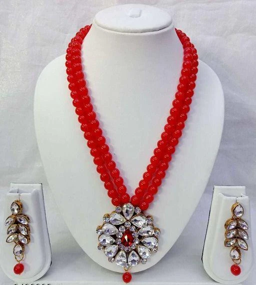 Checkout this latest Jewellery Set
Product Name: *Women's Gold Plated Jewellery Set*
Base Metal: Alloy
Plating: Copper Plated
Stone Type: Artificial Stones & Beads
Sizing: Adjustable
Type: Necklace and Earrings
Country of Origin: India
Easy Returns Available In Case Of Any Issue


SKU: Red PENDALRED
Supplier Name: Padmavati Bangles

Code: 402-9432902-204

Catalog Name: Princess Fancy Jewellery Sets
CatalogID_1656754
M05-C11-SC1093