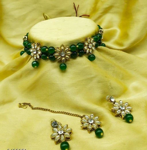 Checkout this latest Jewellery Set
Product Name: *Necklaces Set*
Country of Origin: India
Easy Returns Available In Case Of Any Issue


SKU: Green flower5green
Supplier Name: Padmavati Bangles

Code: 891-9433251-654

Catalog Name: Allure Colorful Jewellery Sets
CatalogID_1656823
M05-C11-SC1093