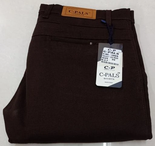 Checkout this latest Trousers
Product Name: *Elegant Causal Trousers For Mens*
Fabric: Cotton
Pattern: Solid
Multipack: 1
Sizes: 
30 (Waist Size: 30 in, Length Size: 40 in, Hip Size: 36 in) 
Country of Origin: India
Easy Returns Available In Case Of Any Issue


SKU: DobyBrown30
Supplier Name: CC MA

Code: 515-9455651-9831

Catalog Name: Elegant Latest Men Trousers
CatalogID_1662354
M06-C15-SC1212