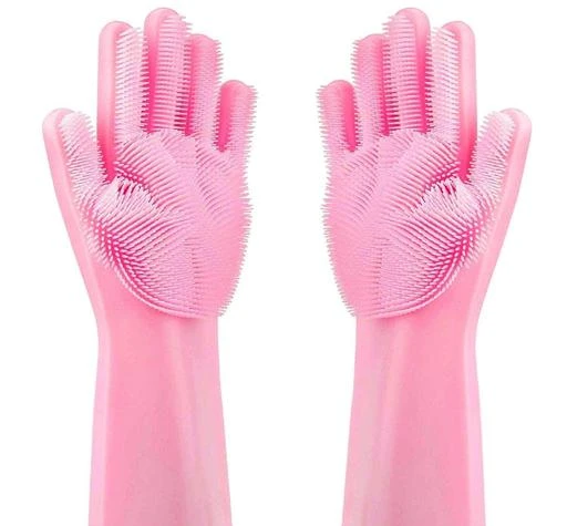 Checkout this latest Cleaning Gloves
Product Name: *Silicone Dish Washing Gloves, Silicon Cleaning Gloves, Silicon Hand Gloves for Kitchen Dishwashing and Pet Grooming, Great for Washing Dish, Car, Bathroom IOX02 (Multicolor, 1 Pair) Wet and Dry Glove  (Free Size) cleaning gloves *
Brush Material: Fibre
Handle Material: Plastic
Suitable For: Home
Product Breadth: 0.5 Cm
Product Height: 0.5 Cm
Product Length: 0.5 Cm
Pack of: Pack Of 1
Fit for all of people,the thick fingertips, full palm coverage design can grip better.The surface of different types of materials make it easily do homework without hurting hands Can be used as cleaning scrubber,mats and magic silicone gloves.They can cleaning any glass surface,dishes and dog,cat and other pet hair care These unique rubber gloves are made with built-in silicone sponges right on the palms and fingers of the gloves. So you can put them on and instantly start washing dishes without ever worrying about touching the nastiness of your dirty dishes. Non Absorbant & Antibacterial Food Grade Silicone - The Magic Hand scrubbers are made 100% food grade silicone,which is naturally antibacterial product unlike your typical kitchen sponge-doesn't hold or contain bacteria, grease, dirt, or scent. Non-Toxic Materials. This Magic Gloves can be used for kitchen, washing dishes, fruit and vegetable cleaning, cleaning the bathroom, cleaning the bed room, removing wardrobe dust, care for pet hair, and washing the car
Country of Origin: India
Easy Returns Available In Case Of Any Issue


SKU: 4JCXjSW_
Supplier Name: MORVI CREATION

Code: 742-94578392-999

Catalog Name:  cleaning gloves 
CatalogID_27080325
M08-C26-SC1750