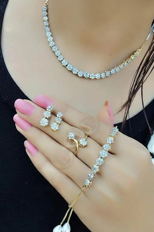 Checkout this latest Jewellery Set
Product Name: *Trendy Stylish Women's Jewellery Set*
Easy Returns Available In Case Of Any Issue


Catalog Rating: ★3.9 (784)

Catalog Name: Free Gift Allure Colorful Jewellery Sets
CatalogID_1667231
C77-SC1093
Code: 143-9476689-258