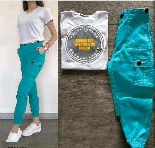 Checkout this latest Top & Bottom Sets
Product Name: *Comfy Latest Women Top & Bottom Sets*
Top Fabric: Cotton
Bottom Fabric: Cotton
Sleeve Length: Short Sleeves
Net Quantity (N): 1
Sizes: 
M (Top Bust Size: 32 in, Top Length Size: 24 in, Bottom Waist Size: 26 in, Bottom Length Size: 36 in) 
L (Top Bust Size: 34 in, Top Length Size: 24 in, Bottom Waist Size: 30 in, Bottom Length Size: 36 in) 
XL (Top Bust Size: 36 in, Top Length Size: 24 in, Bottom Waist Size: 32 in, Bottom Length Size: 36 in) 
Easy Returns Available In Case Of Any Issue


SKU:  YOZO_W-JP-Rama_Green 
Supplier Name: YOZO

Code: 636-9504454-2271

Catalog Name: Comfy Latest Women Top & Bottom Sets
CatalogID_1673385
M04-C07-SC1290