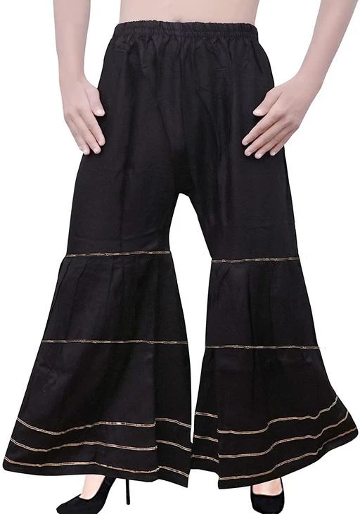 Buy Apanakah Indigo Ripples Organic Cotton Sharara Pants For Women   APANAKAH