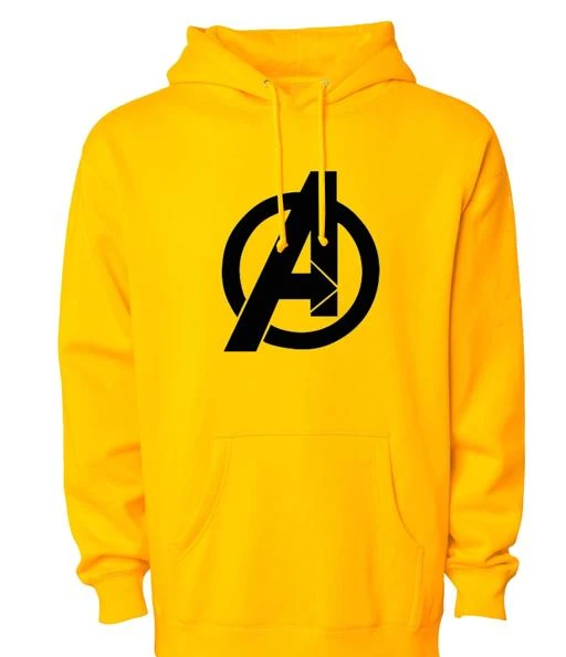 Checkout this latest Sweatshirts
Product Name: *Divra Clothing Unisex Regular Fit Avengers Printed Cotton Hoodie*
Fabric: Cotton Blend
Sleeve Length: Long Sleeves
Pattern: Printed
Net Quantity (N): 1
Sizes:
XS (Chest Size: 36 in, Length Size: 24 in) 
S (Chest Size: 38 in, Length Size: 25 in) 
M (Chest Size: 40 in, Length Size: 26 in) 
L (Chest Size: 42 in, Length Size: 27 in) 
XL (Chest Size: 44 in, Length Size: 28 in) 
XXL (Chest Size: 46 in, Length Size: 29 in) 
Easy Returns Available In Case Of Any Issue


SKU: Avengers Hoodie Yellow
Supplier Name: MORE & MORE

Code: 856-9599858-7071

Catalog Name: Fancy Glamorous Men Sweatshirts
CatalogID_1696530
M06-C14-SC1207