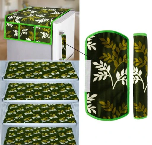 Checkout this latest Fridge Cover
Product Name: *E-Retailer® Combo of Exclusive Decoratived 1 Pc Fridge Top Cover with 6 Utility Pockets, 2 Pc Fridge Handle Cover And 4 Pc Fridge Mats (Green, Set of 7)*
Easy Returns Available In Case Of Any Issue


SKU: 1FC2RHC4FM-2SHDLEAF-GRN
Supplier Name: S.P.M TRADERS

Code: 112-9603017-998

Catalog Name: Essential Fridge Combos
CatalogID_1697243
M08-C25-SC1623