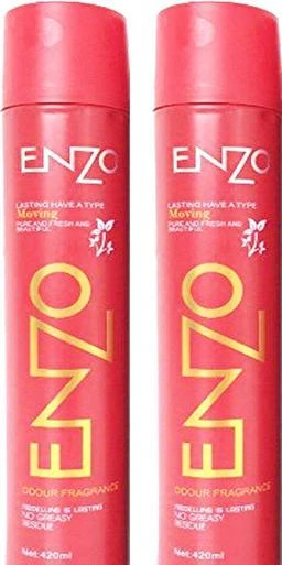  - Enzo Hair Styling Spray Pack Of 2 Hair Spray 840 Ml / Nova Gold