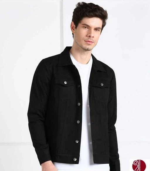 denim jacket for men black colour