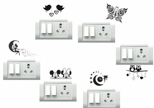 Buy Decals prime Switch Stickers, Switch Board Stickers,'Birds Switch Board  stuckers' PVC Vinyl Sticker for Switch Panel Set of 08 Online at Low Prices  in India 