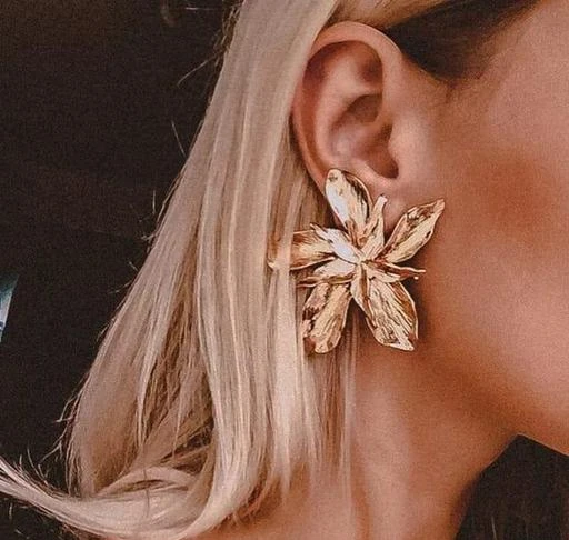 Buy Flower Dangle Drop Earrings Chain Flower Earrings Gift for Her Online  in India  Etsy