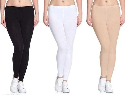 Women's Ankle Length Leggings Pack of 3