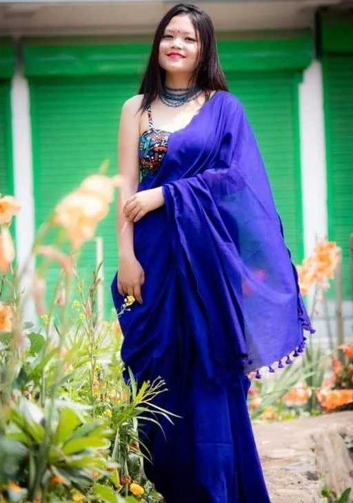 Green Plain Satin Silk Saree | Indian Saree | Handwoven Silk Saree | S –  Vara Vastram