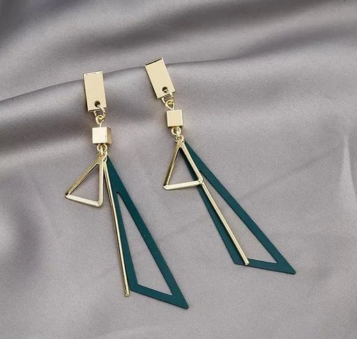 Wholesale Silver Needle Crystal Triangle Tassel Earrings Luxury Temperament  Long Style Earrings and Advanced Earrings Wholesale Female From  malibabacom