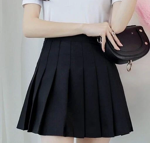 CARACOLA Girl High Waist Pleated Skirt Short Skater Tennis Skirt