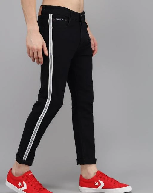 Instafab jeanskids  Buy Instafab Boys Solid Side Striped Stylish Casual Denim  Jeans Online  Nykaa Fashion