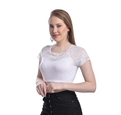 Checkout this latest Blouses
Product Name: *STREET CRAFT WHITE  Women's Viscose Lace Blouse ethinic wear  *
Fabric: Viscose Rayon
Fabric: Viscose Rayon
Sleeve Length: Short Sleeves
Pattern: Solid
  STREET CRAFT We As A Brand Is Known For Its Wide Range Of Classy And Conformable Ethnic Wear Collection For Women. Exclusively Made With Utmost Care And Perfection, This Blouse Comes With Half Sleeves And, This Blouse Is Having Contrasting Classy Printed/Embroidered Pattern. This Charming Blouse Will Surely Fetch You Compliments For Your Rich Sense Of Style . he Jacquard Blouses Are Very Stylish And Elegant In Nature. It Looks Perfect With Silk And Light Weighted Sarees. Sleek And Smart V Neck Enhances Your Neck And Makes You Look Slimmer. it is a  give you a very elegant look in any occasion . perfect fit in your body , you look perfect in this pretty blouse . grab this beautiful blouse for any occasion . Sleeveless Women's Stitched Jacquard Pink Sweetheart Neck Handwork Embroidery Sequence Zari Work Readymade Blouse for Saree and Lehenga This Simple Printed Blouse Is Very Attractive And Gives Glamorous Look You Can Flaunt It In Any Party Or Wedding Functions A Simple; Modern 
Sizes: 
30 (Bust Size: 30 in, Length Size: 15 in) 
32 (Bust Size: 32 in, Length Size: 15 in) 
34 (Bust Size: 34 in, Length Size: 15 in) 
36 (Bust Size: 34 in, Length Size: 15 in) 
38 (Bust Size: 38 in, Length Size: 15 in) 
40 (Bust Size: 40 in, Length Size: 15 in) 
Country of Origin: India
Easy Returns Available In Case Of Any Issue


SKU: MEYy-DHm
Supplier Name: STREETS CRAFT

Code: 314-98203242-999

Catalog Name: Stylus Women Blouses
CatalogID_28177279
M03-C06-SC1007