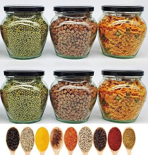 Checkout this latest Jars & Containers
Product Name: *350 Ml Glass Jar with Air Tight Black Lid for Kitchen Dried Masla Storage Jar,Honey Jar,Jar and Container,Spice Masala Jar,Pot Glass Matka,Visible Glass Jar Pack of 6*
Material: Glass
Type: Mixer Jar
Features: Airtight
Product Breadth: 10 Cm
Product Height: 10 Cm
Product Length: 10 Cm
Net Quantity (N): Pack Of 6
350 Ml Glass Jar with Air Tight Black Lid for Kitchen Dried Masla Storage Jar,Honey Jar,Jar and Container,Spice Masala Jar,Pot Glass Matka,Visible Glass Jar Pack of 6, It's Very Cute Small Jar, Each Jar Capacity Is 400 ml, Must See Size Of This Jar Before You Decide To Buy This jar mouth is wide so, it's easy to operate at the time you clean, store or taking out the goods from this jar. Special coating given in the cap inside to avoid any type of problem in the item you store in Dimensions : Length : 10 cm - Diameter : 8 cm - Mouth : 6 cm / Package Content : Pack of 6 Matka Glass Jars
Country of Origin: India
Easy Returns Available In Case Of Any Issue


SKU: Matka-Jar-6-1
Supplier Name: SR Tex

Code: 541-98216775-991

Catalog Name: Fancy Jars & Containers
CatalogID_28181903
M08-C23-SC1428