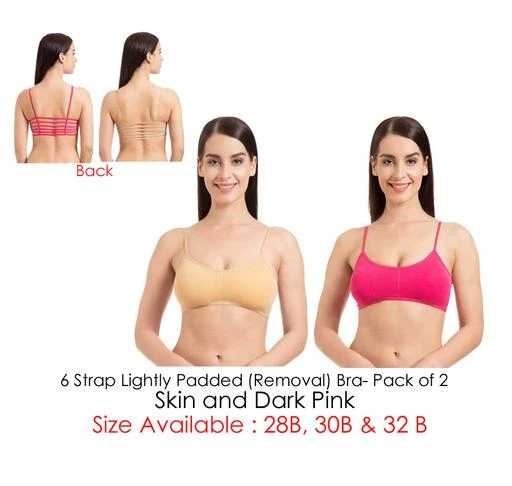 Checkout this latest Bra
Product Name: *Women Non Padded Short Bralette Bra*
Fabric: Nylon Elastane
Print or Pattern Type: Solid
Padding: Non Padded
Type: Short Bralette
Wiring: Non Wired
Seam Style: Seamless
Net Quantity (N): 2
Add On: Pads
Sizes:
28A, 30A, 32A, 28B, 30B, 32B
Country of Origin: India
Easy Returns Available In Case Of Any Issue


SKU: 6S_Skin_dpink
Supplier Name: Orbit Infosys

Code: 791-9825947-924

Catalog Name: Women Non Padded Short Bralette Bra
CatalogID_1747121
M04-C09-SC1041
