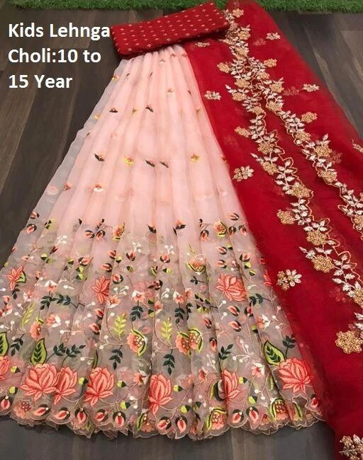 Checkout this latest Lehanga Cholis
Product Name: *kids get moden look in designer lehenga along with stylish blouse. kid lehenga choli best when it comes to style, fashion and comfort Indian Wedding or other ethnic function.*
Top Fabric: Satin
Lehenga Fabric: Organza
Dupatta Fabric: Net
Sleeve Length: Three-Quarter Sleeves
Top Pattern: Embroidered
Lehenga Pattern: Ethnic Motif
Dupatta Pattern: Embroidered
Stitch Type: Unstitched
Sizes: 
13-14 Years (Lehenga Waist Size: 38 in, Lehenga Length Size: 44 in, Duppatta Length Size: 2.2 in) 
14-15 Years (Lehenga Waist Size: 38 in, Lehenga Length Size: 44 in, Duppatta Length Size: 2.2 in) 
kids get moden look in designer lehenga along with stylish blouse. kid lehenga choli best when it comes to style, fashion and comfort Indian Wedding or other ethnic function.  girls lehenga girls lehenga choli 15 years girls lehnga choli girls lehenga chunni kids lehnga choli Unstiched lehnga choli,work embrodery totally (blouse,duppata,lehnga) Lehnga fabric:2 meter blouse fabric:0.80 meter duppata fabric:2 meter
Country of Origin: India
Easy Returns Available In Case Of Any Issue


SKU: Lilly_Kids_Unstiched Lehenga_Choli_Peach red_0_5
Supplier Name: Maitri enterprise hub

Code: 125-98409487-9911

Catalog Name: Cute Stylus Kids Girls Lehanga Cholis
CatalogID_28248676
M10-C32-SC1137