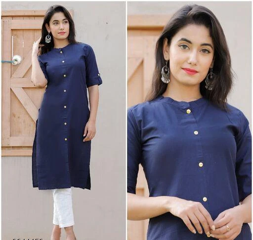 Checkout this latest Kurtis
Product Name: *Women's Solid Cotton Kurti*
Fabric: Cotton
Sleeve Length: Three-Quarter Sleeves
Pattern: Solid
Combo of: Single
Sizes:
L, XL, XXL, Free Size
Easy Returns Available In Case Of Any Issue


SKU: BK_8
Supplier Name: STYLE HIVE

Code: 772-9844453-585

Catalog Name: Women Cotton High- Slit Solid Yellow Kurti
CatalogID_1751230
M03-C03-SC1001