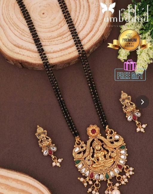 Temple jewellery online gold mangalsutra designs