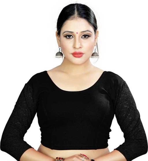 Checkout this latest Blouses
Product Name: *Blouse full sleeve ready made stretchable*
Fabric: Lycra
Sleeve Length: Three-Quarter Sleeves
Pattern: Solid
Multipack: 1
Sizes:
30, 32 (Bust Size: 32 in, Length Size: 15 in, Waist Size: 26 in) 
34, 36 (Bust Size: 36 in, Length Size: 15 in, Waist Size: 30 in) 
38, 40
Country of Origin: India
Easy Returns Available In Case Of Any Issue


Catalog Rating: ★3.8 (96)

Catalog Name: Adrika Superior Women Readymade Blouse
CatalogID_1758222
C74-SC1007
Code: 192-9879333-978