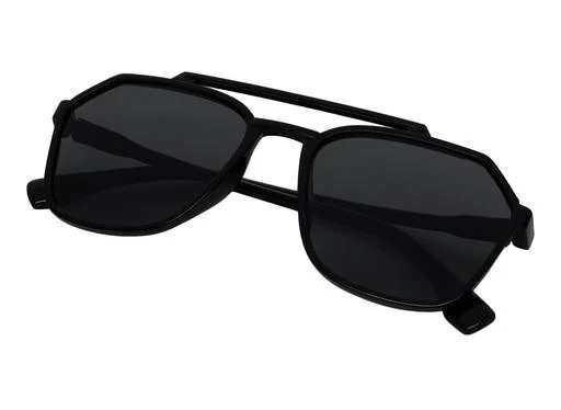 Buy KiwiCaves Rectangular Sunglasses Black For Men & Women Online @ Best  Prices in India