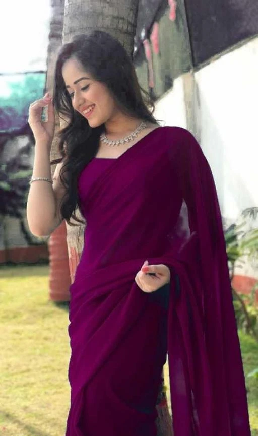 Checkout this latest Sarees
Product Name: *LATEST TRENDY KASHVI ENSEMBLE SAREE - WINE COLOUR*
Saree Fabric: Georgette
Blouse: Separate Blouse Piece
Blouse Fabric: Georgette
Pattern: Solid
Blouse Pattern: Same as Border
Net Quantity (N): Single
LATEST TRENDY KASHVI ENSEMBLE SAREE - WINE COLOUR
Sizes: 
Free Size (Saree Length Size: 5.5 m, Blouse Length Size: 0.8 m) 
Country of Origin: India
Easy Returns Available In Case Of Any Issue


SKU: PLAIN 60GM 3 - WINE
Supplier Name: MANGO STITCH

Code: 473-99158407-999

Catalog Name: Aishani Refined Sarees
CatalogID_28462449
M03-C02-SC1004