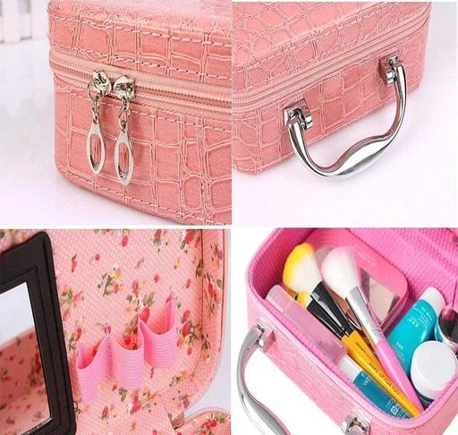 Makeup Bag Cosmetic Storage Boxes Jeweller Compact Magnifying