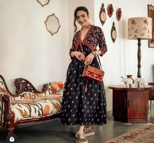 Checkout this latest Kurtis
Product Name: *Jivika Fashionable Kurtis*
Fabric: Rayon
Sleeve Length: Three-Quarter Sleeves
Pattern: Printed
Combo of: Single
Sizes:
S (Bust Size: 36 in) 
M (Bust Size: 38 in) 
L (Bust Size: 40 in) 
XL (Bust Size: 42 in) 
XXL (Bust Size: 44 in) 
Middi Gown with One Side Pocket Good Quality 
Country of Origin: India
Easy Returns Available In Case Of Any Issue


SKU: Middi Gown 003
Supplier Name: BABA DESIGN

Code: 065-99735766-997

Catalog Name: Jivika Fashionable Kurtis
CatalogID_28653386
M03-C03-SC1001
