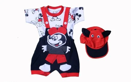  - Pari Lifestyle Baby Boy And Baby Girl Dungree Set Romper Set With