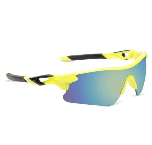 Cereto Blue-Black Sports Sunglasses For Cricket/ Cycling/ Camping